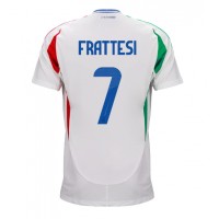 Camiseta Italia Davide Frattesi #7 Visitante Equipación Eurocopa 2024 manga corta